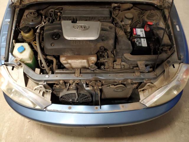 KNADC123816028081 - 2001 KIA RIO BLUE photo 11