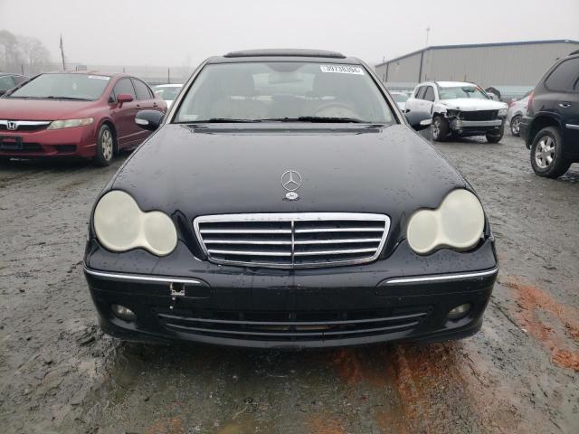 WDBRF54H27F874844 - 2007 MERCEDES-BENZ C 280 BLACK photo 5