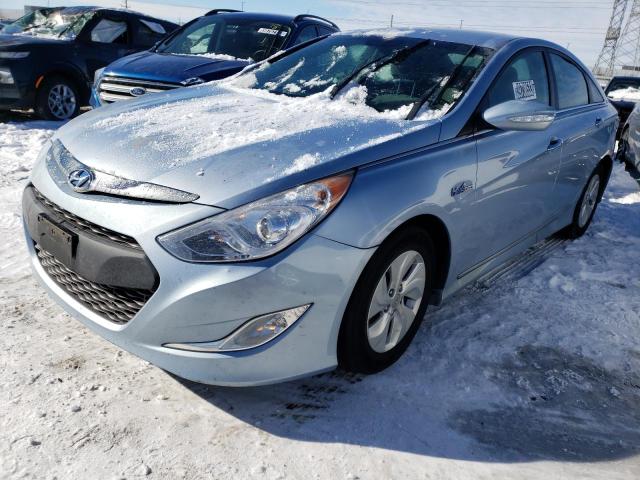 KMHEC4A41EA117220 - 2014 HYUNDAI SONATA HYBRID BLUE photo 1