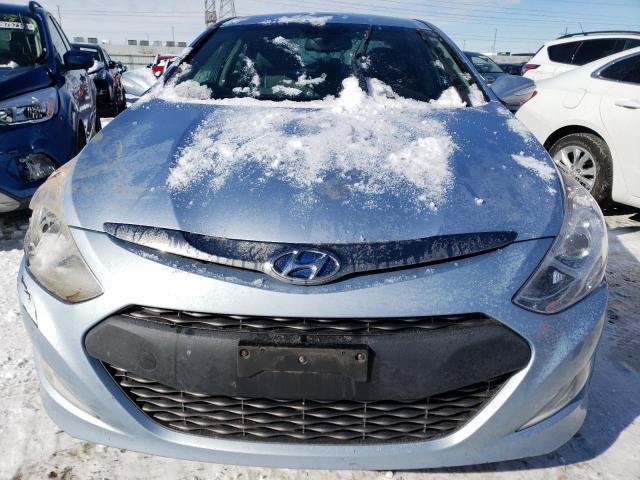 KMHEC4A41EA117220 - 2014 HYUNDAI SONATA HYBRID BLUE photo 5