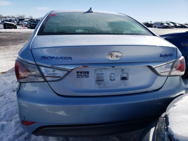 KMHEC4A41EA117220 - 2014 HYUNDAI SONATA HYBRID BLUE photo 6