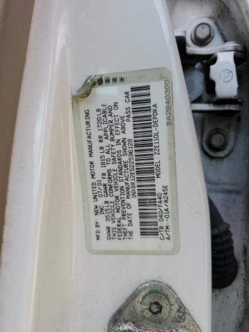 1NXBR12E52Z596128 - 2002 TOYOTA COROLLA CE WHITE photo 12