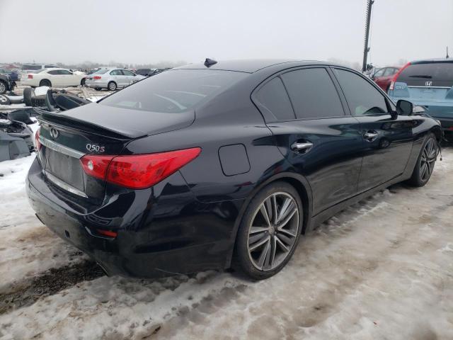 JN1BV7AP2EM673454 - 2014 INFINITI Q50 BASE BLACK photo 3