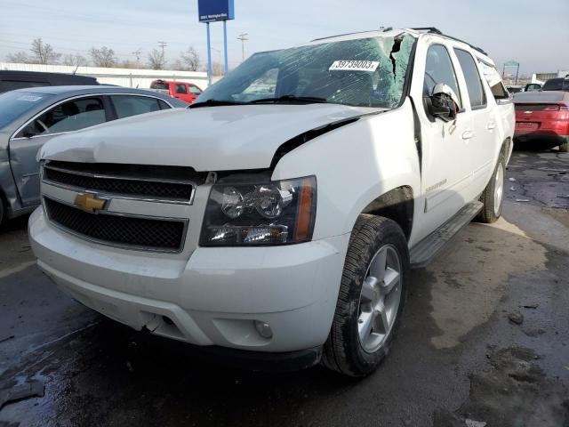 1GNSKJE76DR114995 - 2013 CHEVROLET SUBURBAN K1500 LT WHITE photo 1