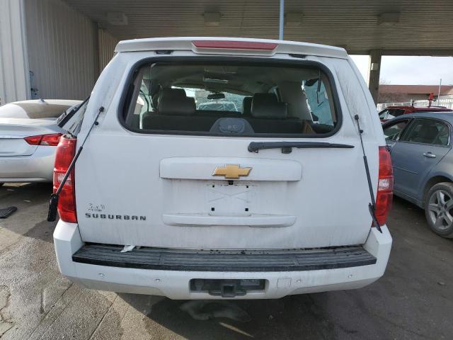 1GNSKJE76DR114995 - 2013 CHEVROLET SUBURBAN K1500 LT WHITE photo 6