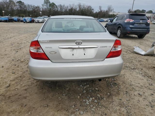 4T1BE32K32U538287 - 2002 TOYOTA CAMRY LE SILVER photo 6