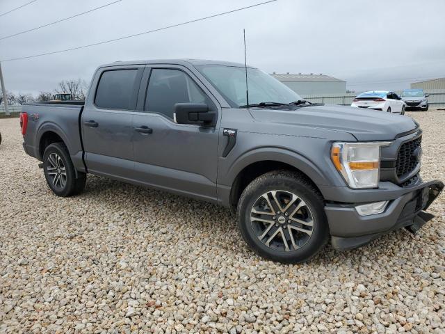 1FTEW1CP1MFC04599 - 2021 FORD F150 SUPERCREW GRAY photo 4