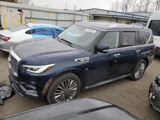 JN8AZ2NF7K9686379 - 2019 INFINITI QX80 LUXE BLUE photo 1