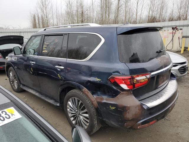 JN8AZ2NF7K9686379 - 2019 INFINITI QX80 LUXE BLUE photo 2