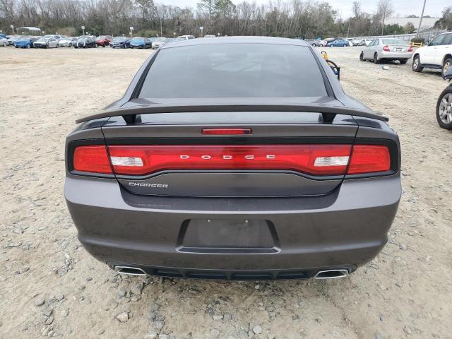 2C3CDXBG5EH303254 - 2014 DODGE CHARGER SE GRAY photo 6