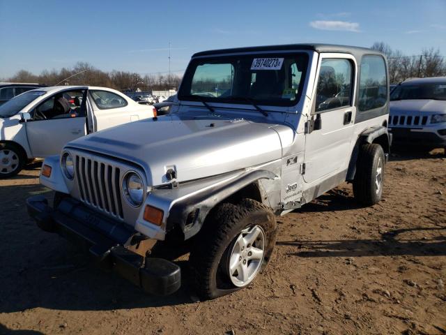 1J4FA39S93P318136 - 2003 JEEP WRANGLER COMMANDO SILVER photo 1