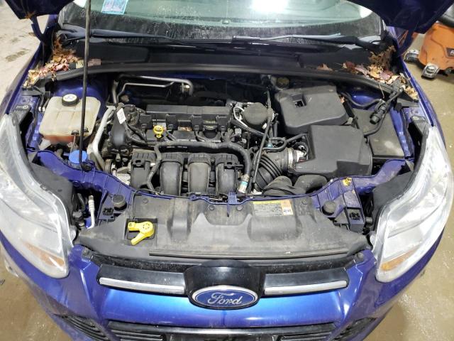 1FAHP3M2XCL313982 - 2012 FORD FOCUS SEL BLUE photo 11