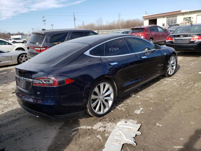 5YJSA1CN7CFP01773 - 2012 TESLA MODEL S Սև լուսանկար 3