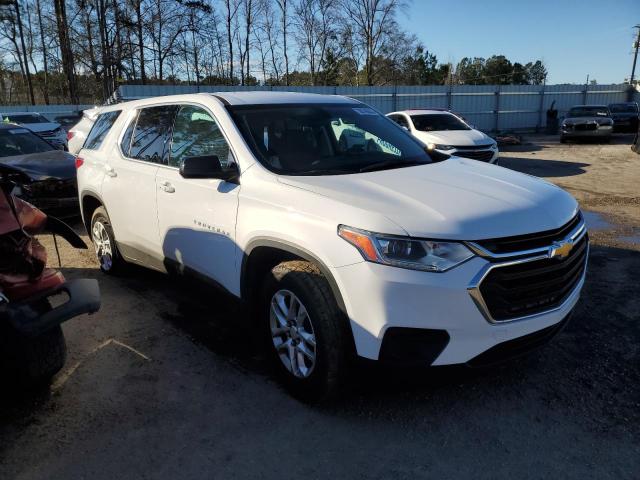 1GNERFKWXKJ103558 - 2019 CHEVROLET TRAVERSE LS WHITE photo 4