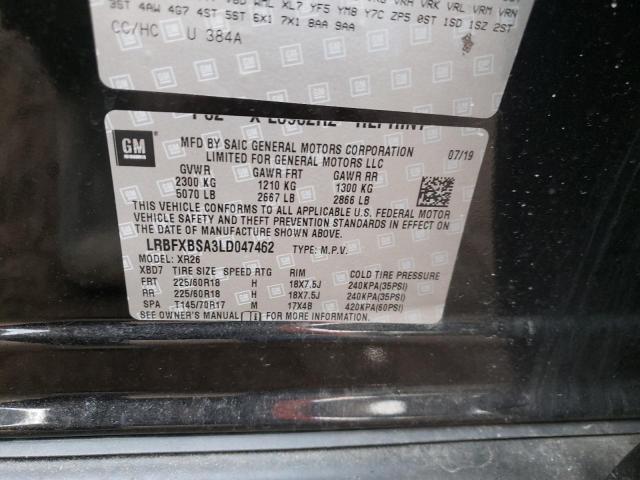 LRBFXBSA3LD047462 - 2020 BUICK ENVISION PREFERRED 黑色 照片 13