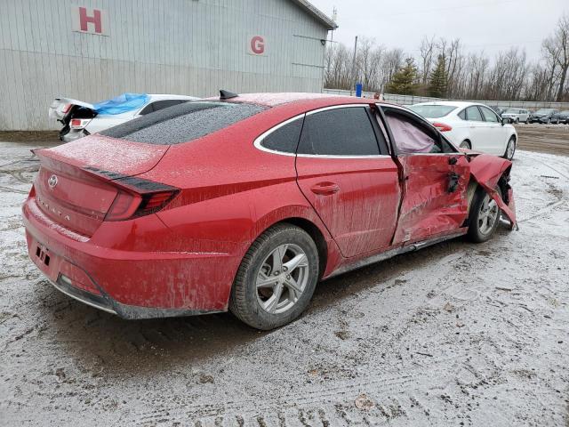 5NPEG4JAXLH047530 - 2020 HYUNDAI SONATA SE RED photo 3