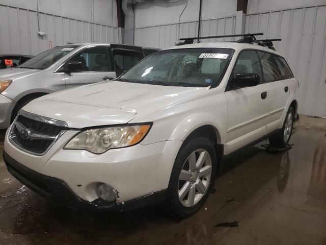 4S4BP61C686323747 - 2008 SUBARU OUTBACK 2.5I WHITE photo 1