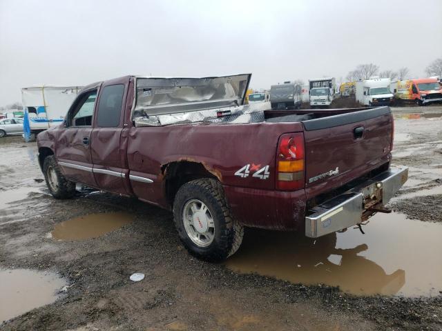 1GTEK19T91Z265189 - 2001 GMC NEW SIERRA K1500 MAROON photo 2