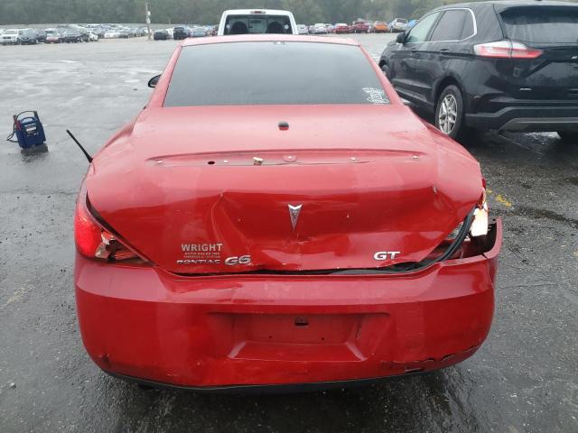 1G2ZH361674102881 - 2007 PONTIAC G6 GT RED photo 6