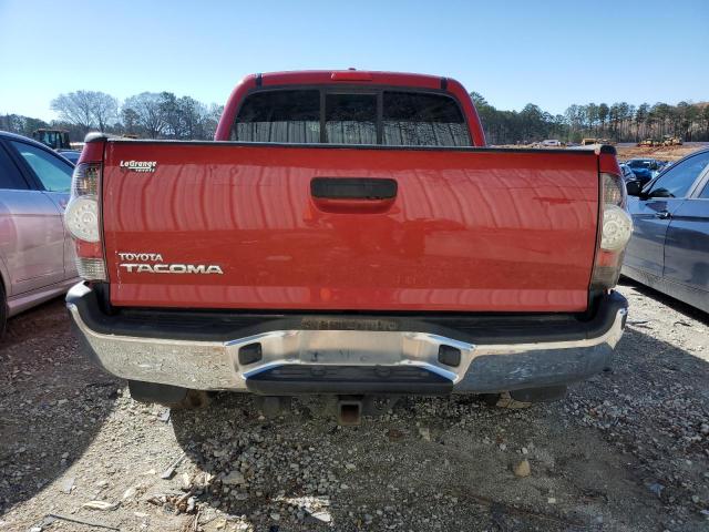 5TEJU4GNXAZ704449 - 2010 TOYOTA TACOMA DOUBLE CAB PRERUNNER RED photo 6