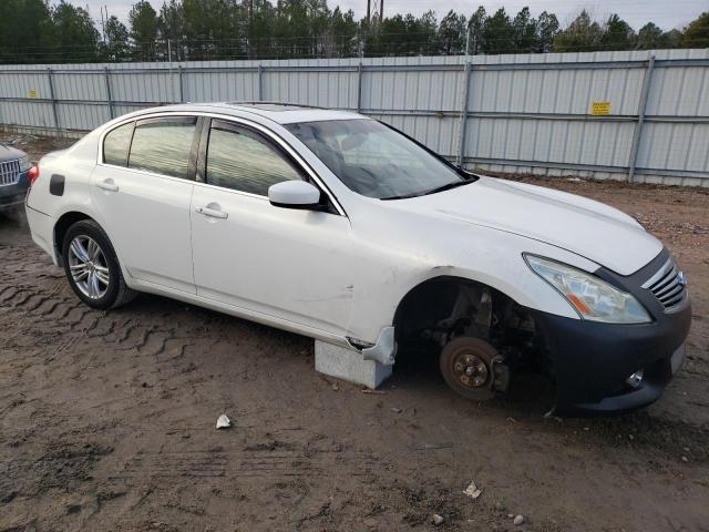 JN1CV6AR0AM460139 - 2010 INFINITI G37 WHITE photo 4