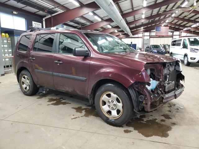 5FNYF48229B034213 - 2009 HONDA PILOT LX MAROON photo 4