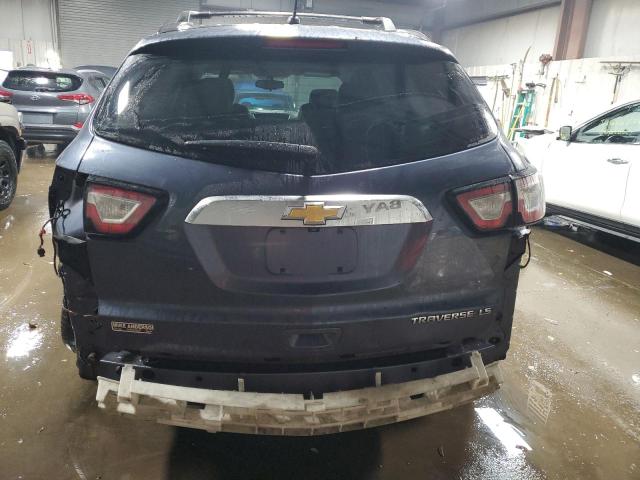 1GNKRFKD9EJ304292 - 2014 CHEVROLET TRAVERSE LS BLUE photo 6