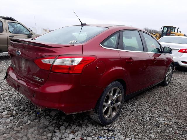 1FADP3J22DL333146 - 2013 FORD FOCUS TITANIUM MAROON photo 3