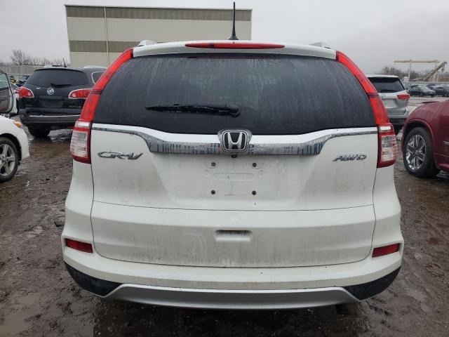 5J6RM4H76FL030402 - 2015 HONDA CR-V EXL WHITE photo 6