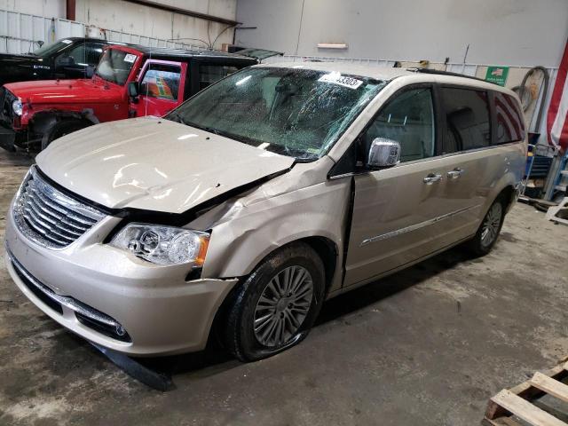 2C4RC1CG3ER201627 - 2014 CHRYSLER TOWN & COU TOURING L TAN photo 1