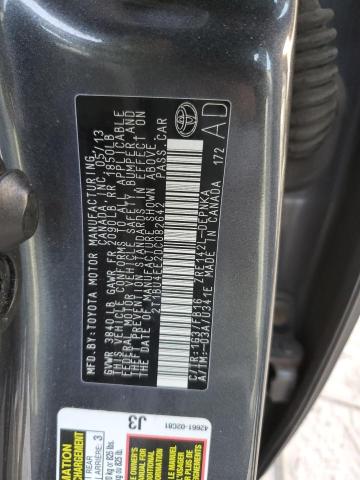 2T1BU4EE2DC082642 - 2013 TOYOTA COROLLA BASE CHARCOAL photo 13