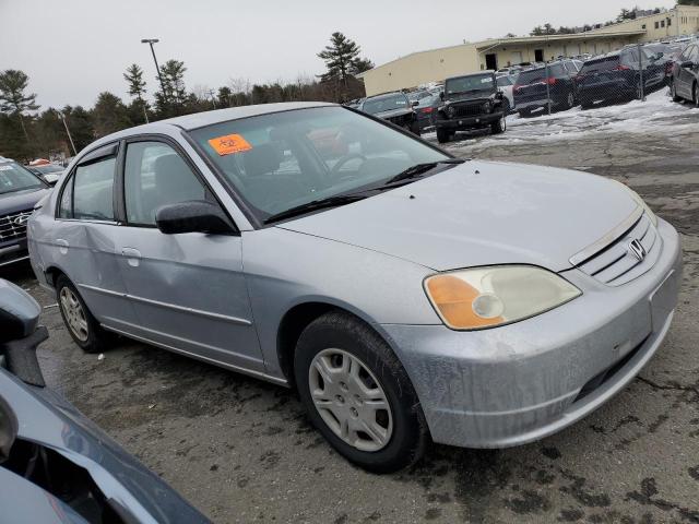 2HGES16592H543050 - 2002 HONDA CIVIC LX GRAY photo 4