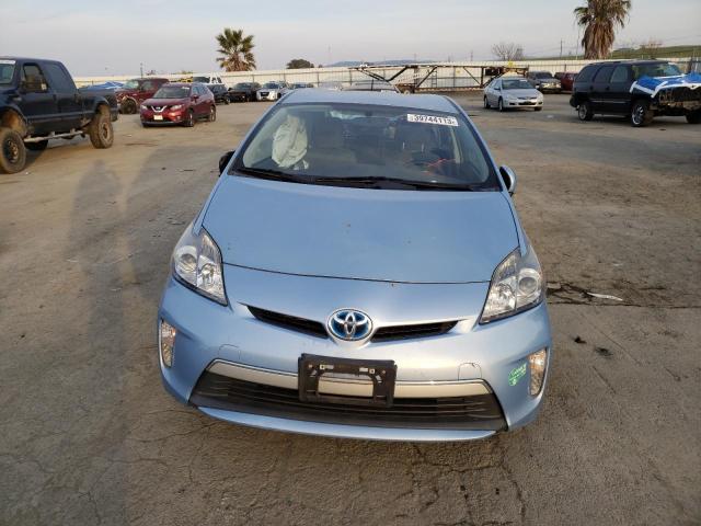 JTDKN3DP4C3021987 - 2012 TOYOTA PRIUS PLUG BLUE photo 5