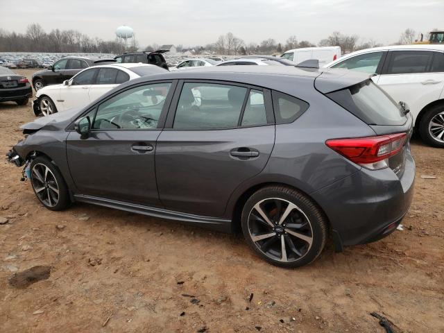 4S3GTAM64L3714176 - 2020 SUBARU IMPREZA SPORT GRAY photo 2