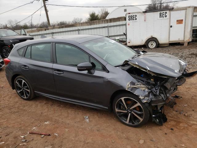 4S3GTAM64L3714176 - 2020 SUBARU IMPREZA SPORT GRAY photo 4