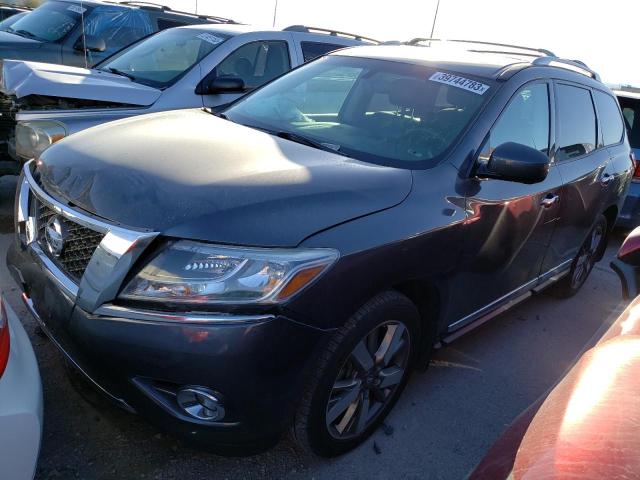 5N1AR2MM5EC712539 - 2014 NISSAN PATHFINDER S GRAY photo 4