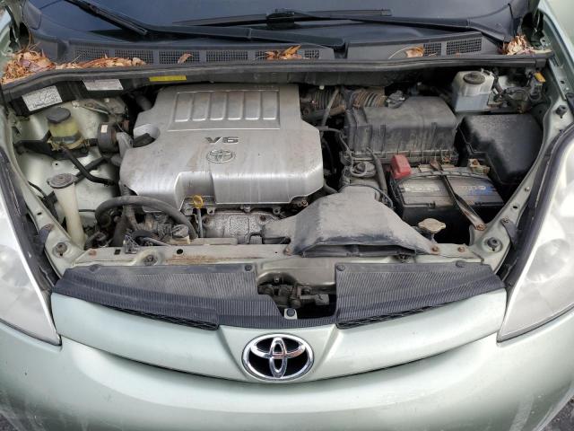 5TDZK23C68S219542 - 2008 TOYOTA SIENNA CE GREEN photo 11