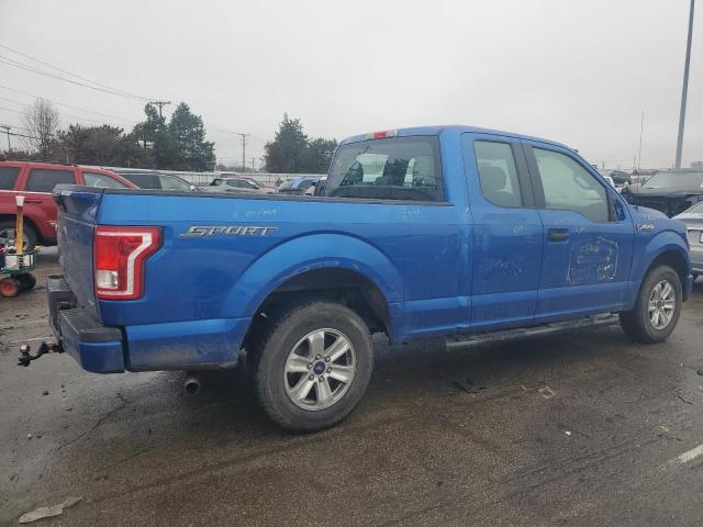 1FTEX1C83GFB24666 - 2016 FORD F150 SUPER CAB BLUE photo 3