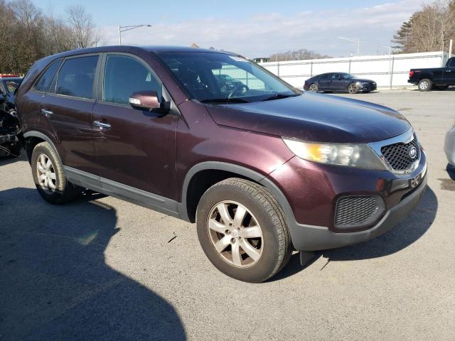 5XYKT3A13BG067259 - 2011 KIA SORENTO BASE BURGUNDY photo 4