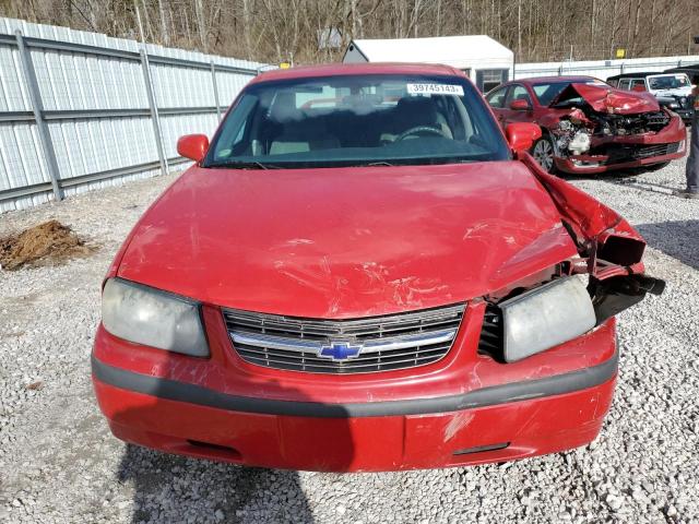 2G1WF52E549306324 - 2004 CHEVROLET IMPALA RED photo 5