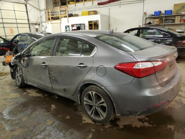 KNAFX4A87G5454340 - 2016 KIA FORTE EX GRAY photo 2