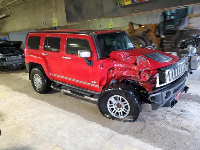 5GTDN13E178255342 - 2007 HUMMER H3 RED photo 4