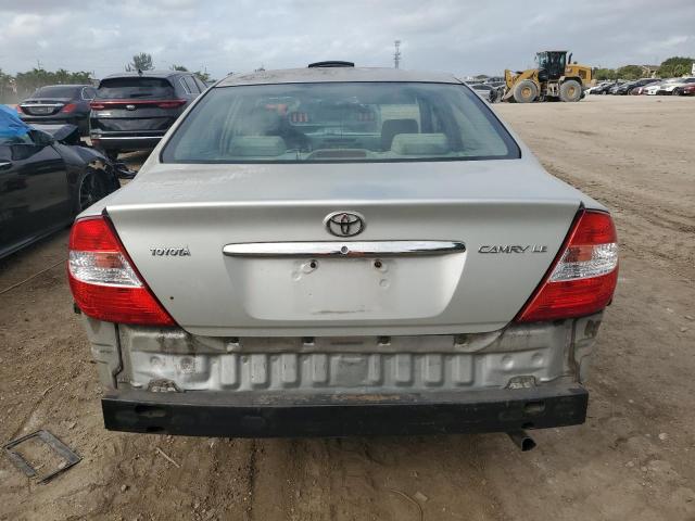 4T1BE32K13U150606 - 2003 TOYOTA CAMRY LE SILVER photo 6