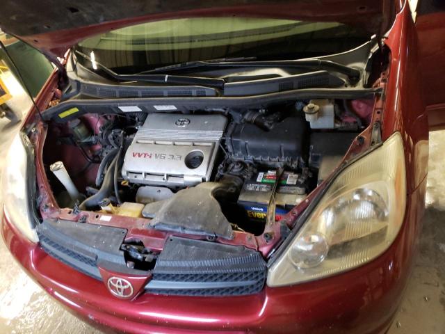 5TDZA23C75S355371 - 2005 TOYOTA SIENNA CE MAROON photo 12