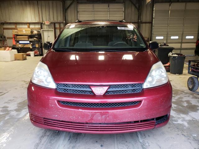 5TDZA23C75S355371 - 2005 TOYOTA SIENNA CE MAROON photo 5