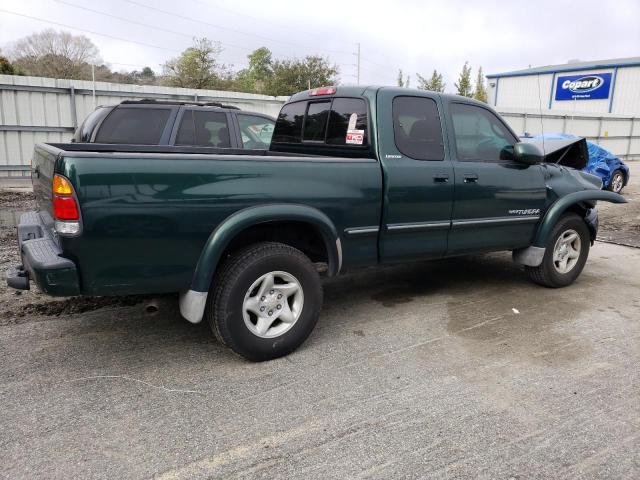 5TBRT38151S149279 - 2001 TOYOTA TUNDRA ACCESS CAB LIMITED GREEN photo 3