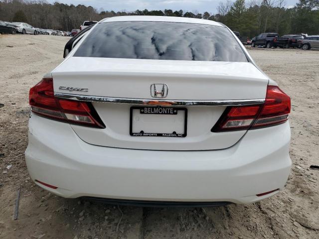 2HGFB2F59DH578202 - 2013 HONDA CIVIC LX WHITE photo 6