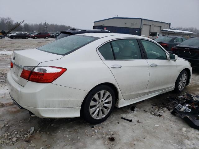 1HGCR2F89DA071582 - 2013 HONDA ACCORD EXL WHITE photo 3