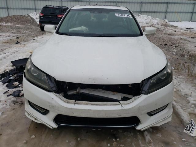 1HGCR2F89DA071582 - 2013 HONDA ACCORD EXL WHITE photo 5