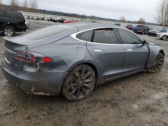 5YJSA1DP3DFP23383 - 2013 TESLA MODEL S GRAY photo 3